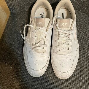 Reebok Classic White Lace-Up Sneakers